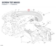 SCREW TEF M6X25 77250331A diagram position