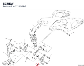 SCREW 7725047BG diagram position