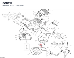 SCREW 77250708B diagram position