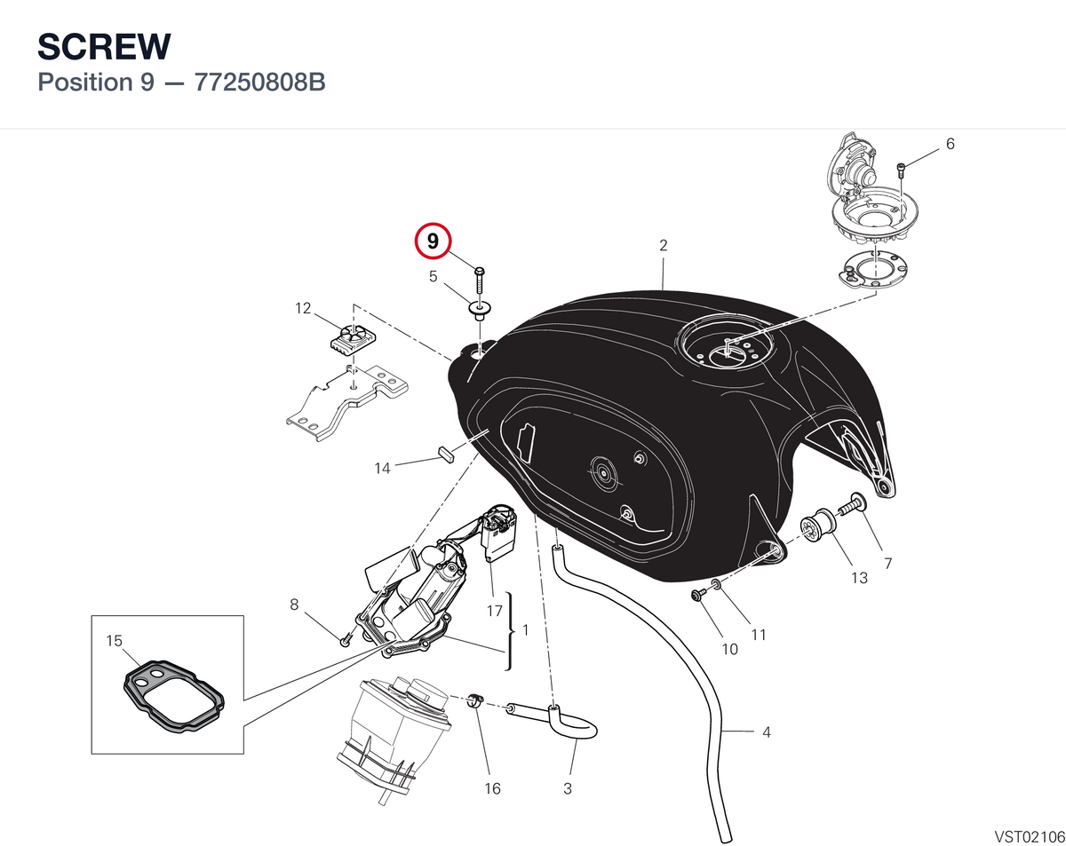 SCREW 77250808B diagram position