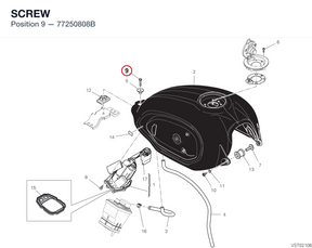 SCREW 77250808B diagram position