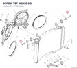 SCREW TEF M6X30 8.8 77251053B diagram position