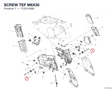 SCREW TEF M6X30 77251058B diagram position