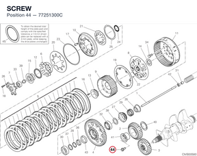 SCREW 77251300C diagram position