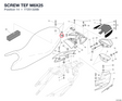 SCREW TEF M8X25 77251328B diagram position