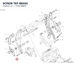 SCREW TEF M8X50 7725138BFA diagram position