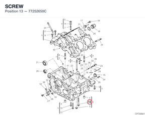 SCREW 77252650C diagram position