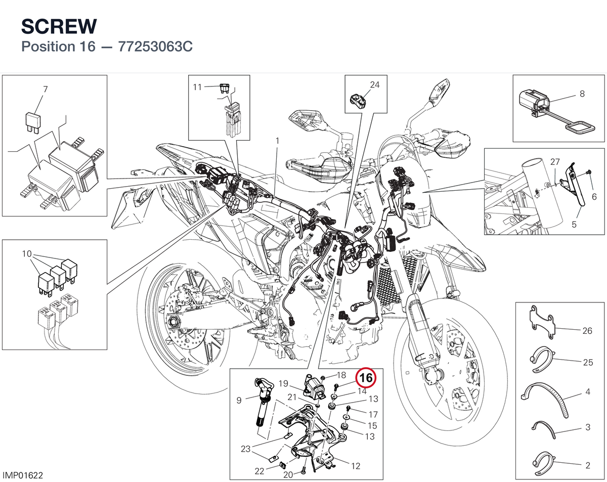 SCREW 77253063C diagram position