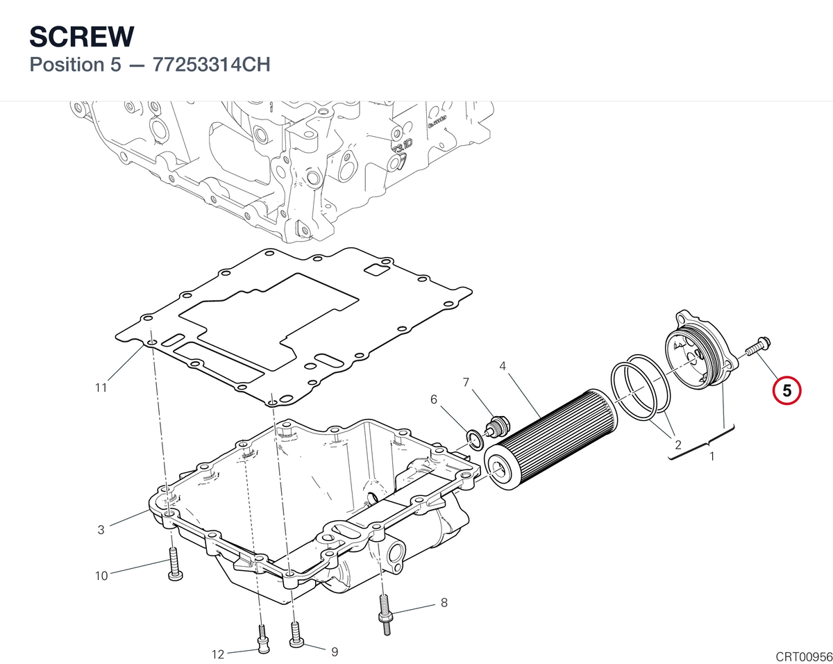SCREW 77253314CH diagram position