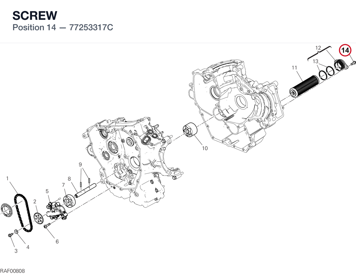 SCREW 77253317C diagram position