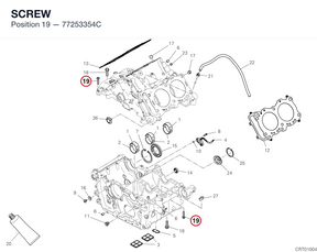 SCREW 77253354C diagram position