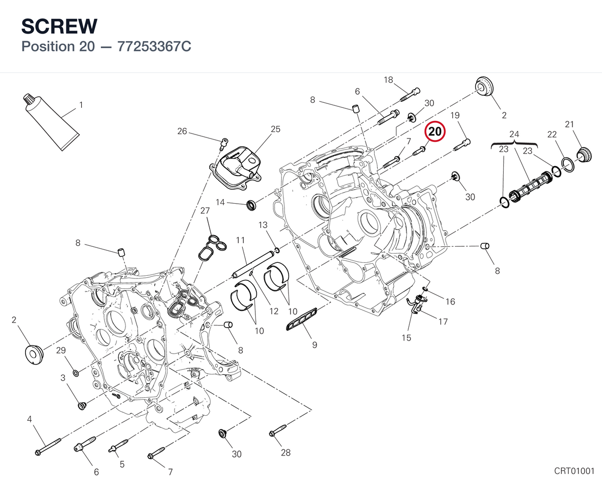 SCREW 77253367C diagram position