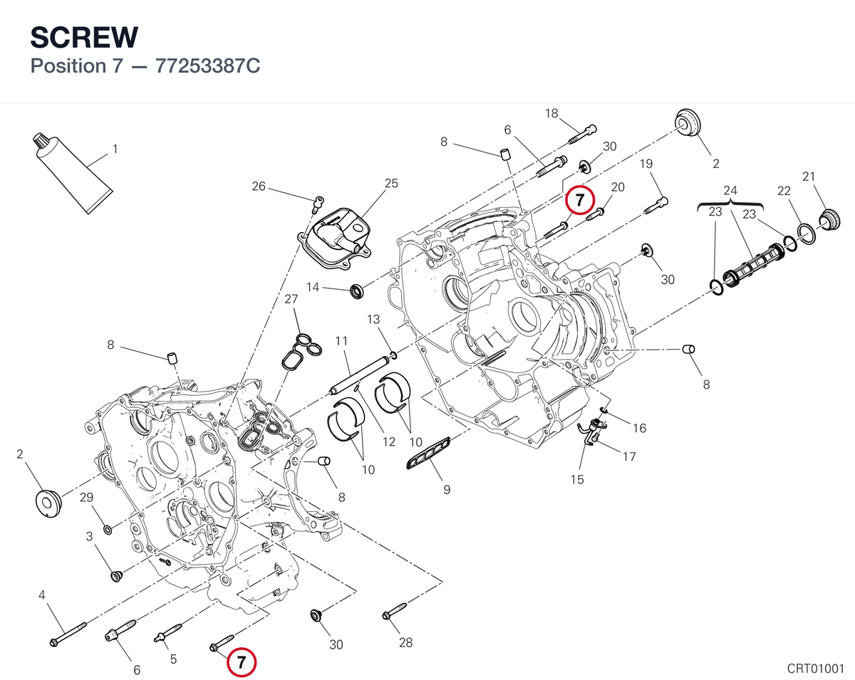 SCREW 77253387C diagram position