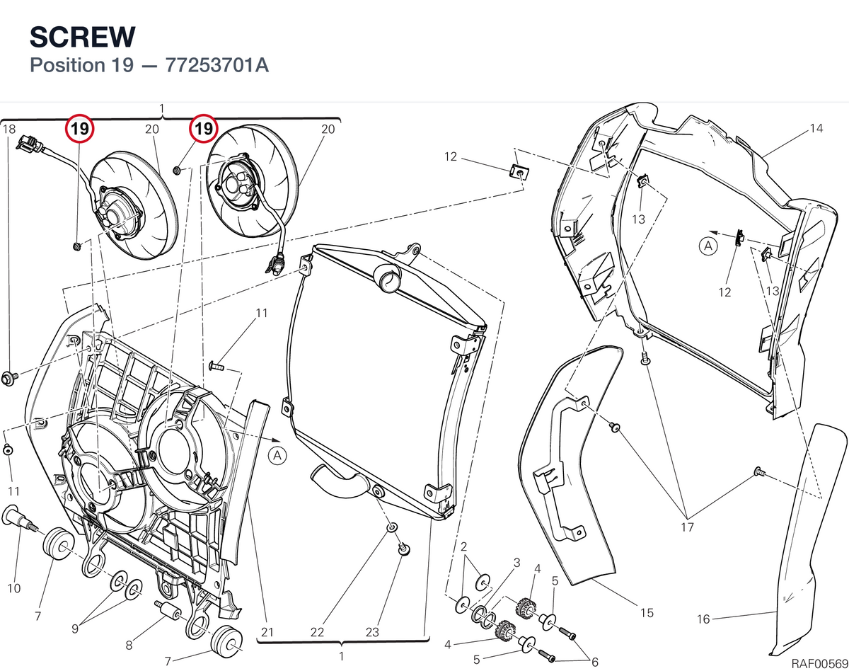 SCREW 77253701A diagram position