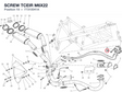 SCREW TCEIR M6X22 77310041A diagram position