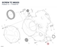 SCREW TC M6X20 77340071A diagram position