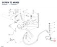 SCREW TC M6X25 77340091A diagram position