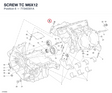 SCREW TC M6X12 77340301A diagram position