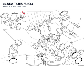 SCREW TCEIR M3X12 77350068B diagram position