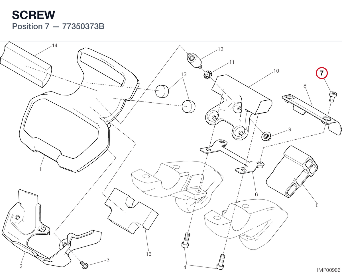 SCREW 77350373B diagram position