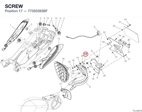 SCREW 77350393BF diagram position