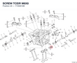 SCREW TCEIR M6X8 77350618B diagram position