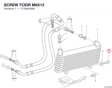 SCREW TCEIR M6X12 77350638B diagram position