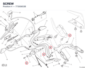 SCREW 77350653B diagram position