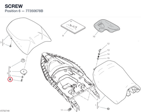 SCREW 77350678B diagram position