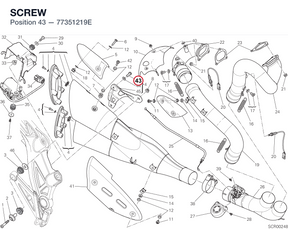 SCREW 77351219E diagram position