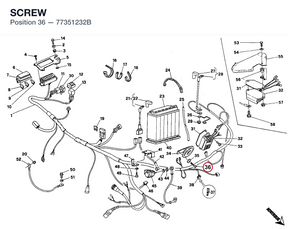 SCREW 77351232B diagram position