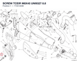 SCREW TCEIR M8X45 UNI9327 8.8 77351303B diagram position