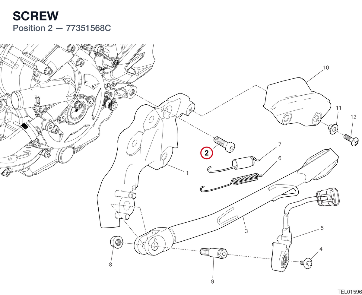 SCREW 77351568C diagram position