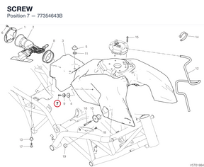 SCREW 77354643B diagram position