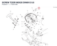 SCREW TCEIR M5X20 DIN6912 8.8 77354743B diagram position
