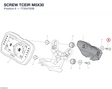 SCREW TCEIR M5X30 77354763B diagram position