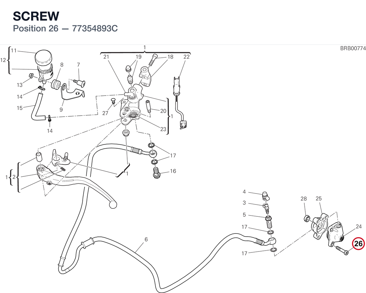 SCREW 77354893C diagram position