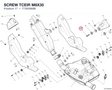 SCREW TCEIR M8X35 77355068B diagram position