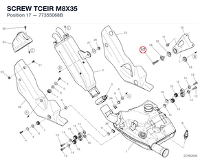 SCREW TCEIR M8X35 77355068B diagram position