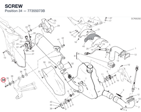 SCREW 77355073B diagram position