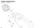 SCREW, TAPPING M5X16 77440041A diagram position
