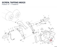 SCREW, TAPPING M6X25