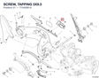 SCREW, TAPPING 5X9.5 77440081A diagram position