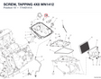 SCREW, TAPPING 4X8 WN1412 77440141A diagram position