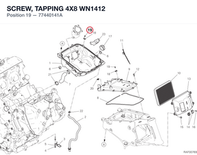 SCREW, TAPPING 4X8 WN1412 77440141A diagram position