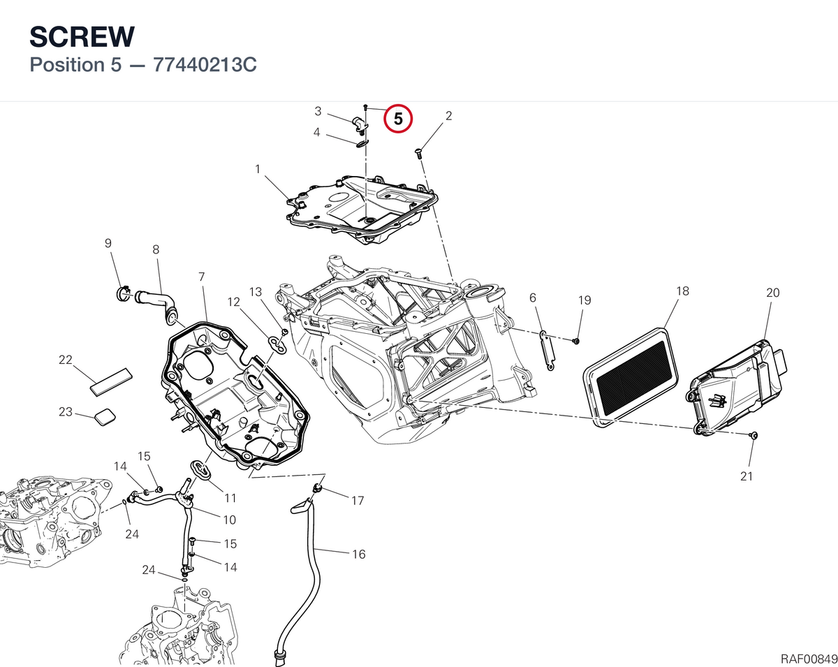 SCREW 77440213C diagram position