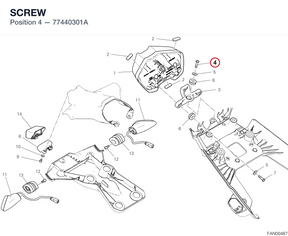 SCREW 77440301A diagram position