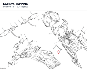 SCREW, TAPPING 77440611A diagram position
