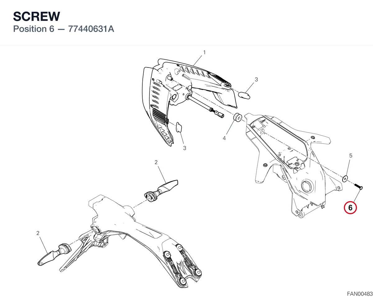 SCREW 77440631A diagram position