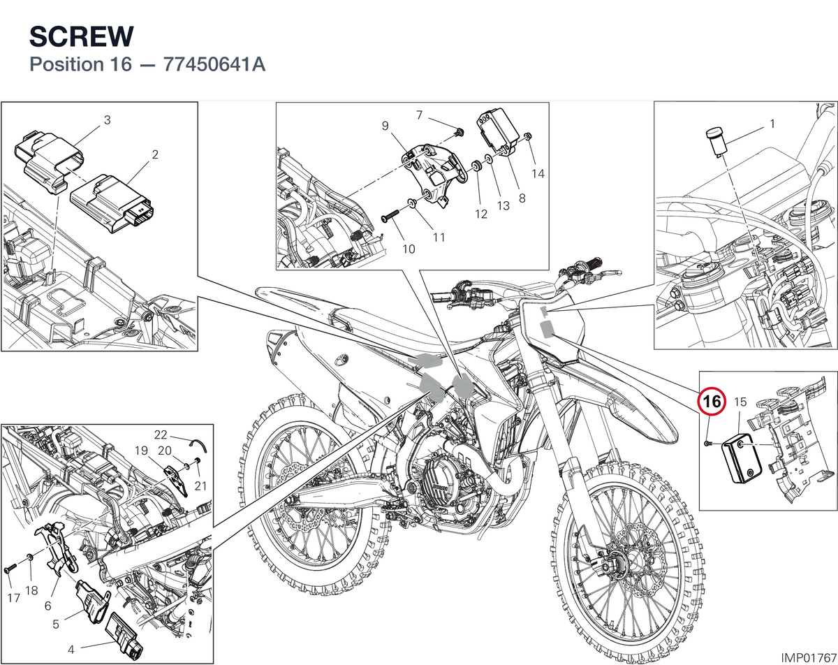 SCREW 77450641A diagram position